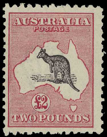 1924 £2 purple-black and pale rose...