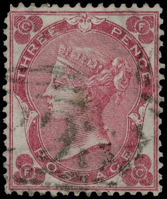 1862 3d Rose Pl.3. (Abnormal issue). Used