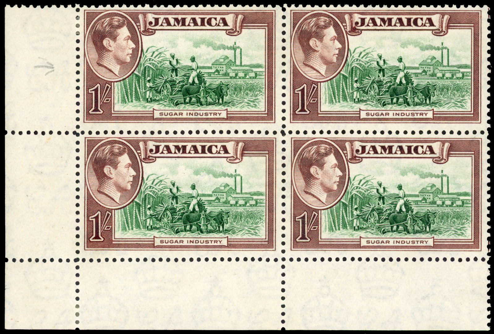 Jamaica SG 130a block mint