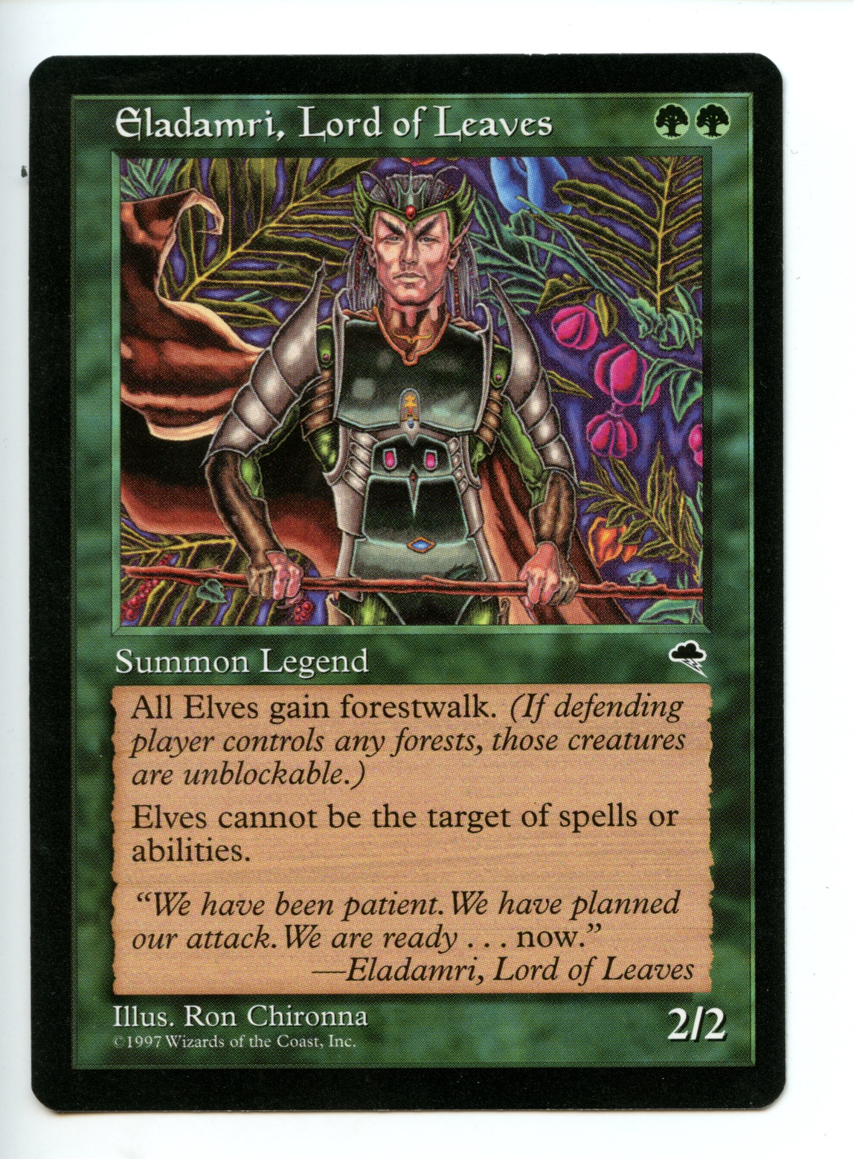 Magic the Gathering - Eladamri, Lord of Leaves  - Tempest - Near Mint