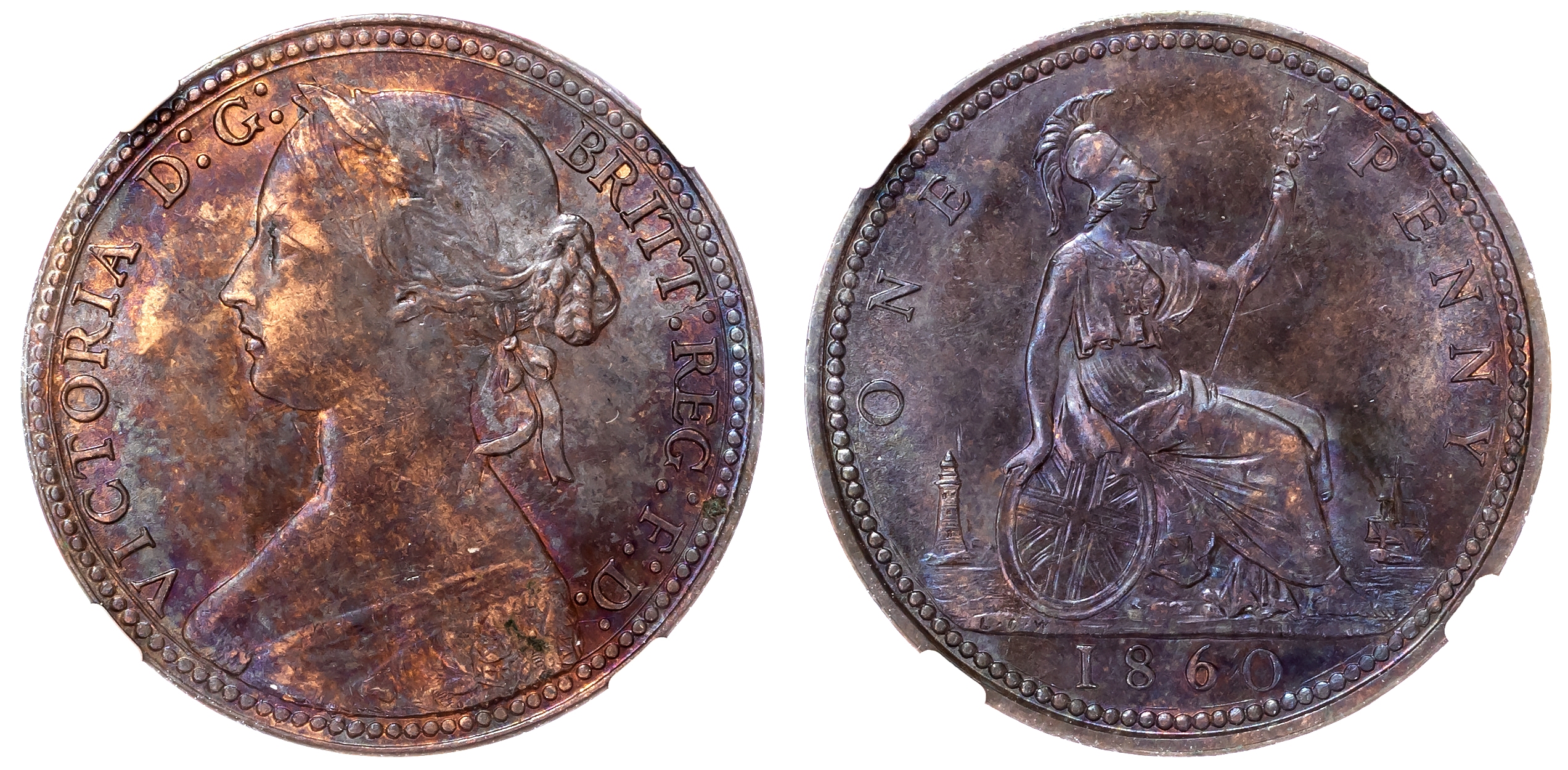 Victoria (1837-1901), Penny, 1860.