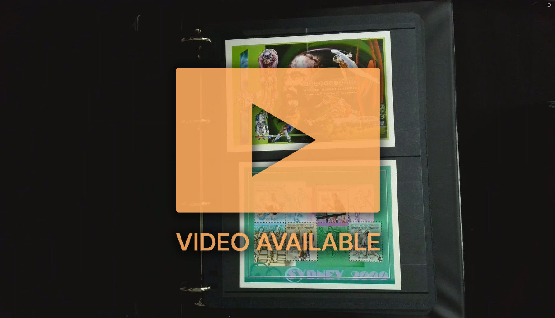 Thematics Olympics Australia collection in albums