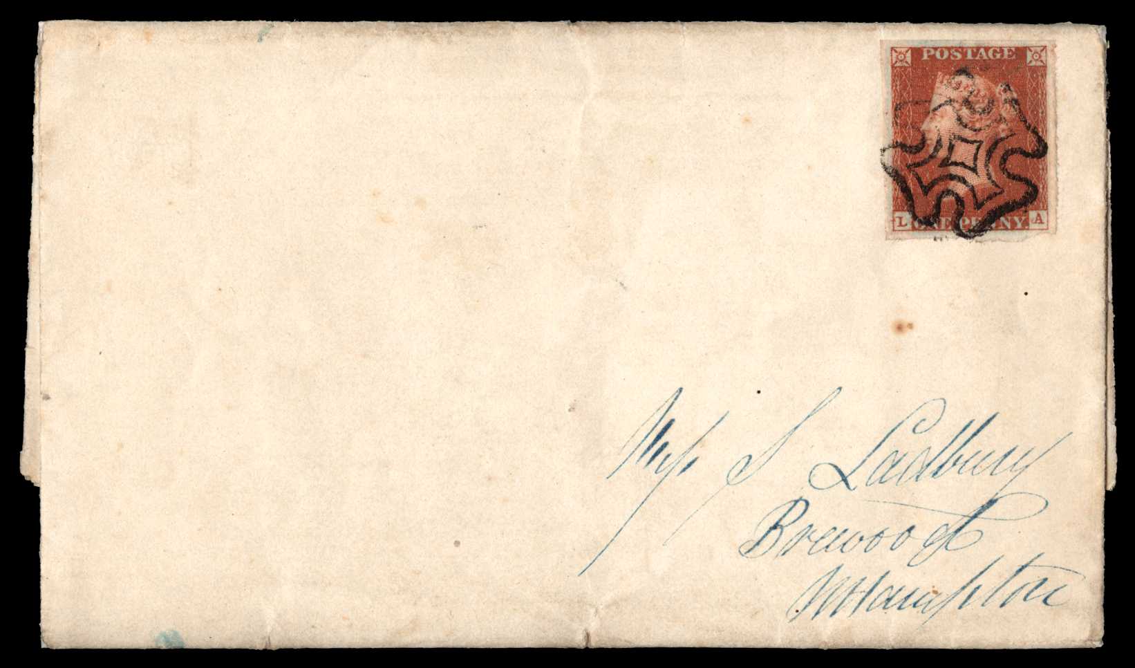 1843 "Valentine" letter. Very fine hand...