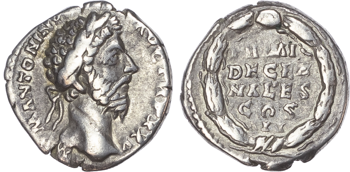 Marcus Aurelius (AD 161-180) AR Denarius, Rome, AD 171, 3.08g. 