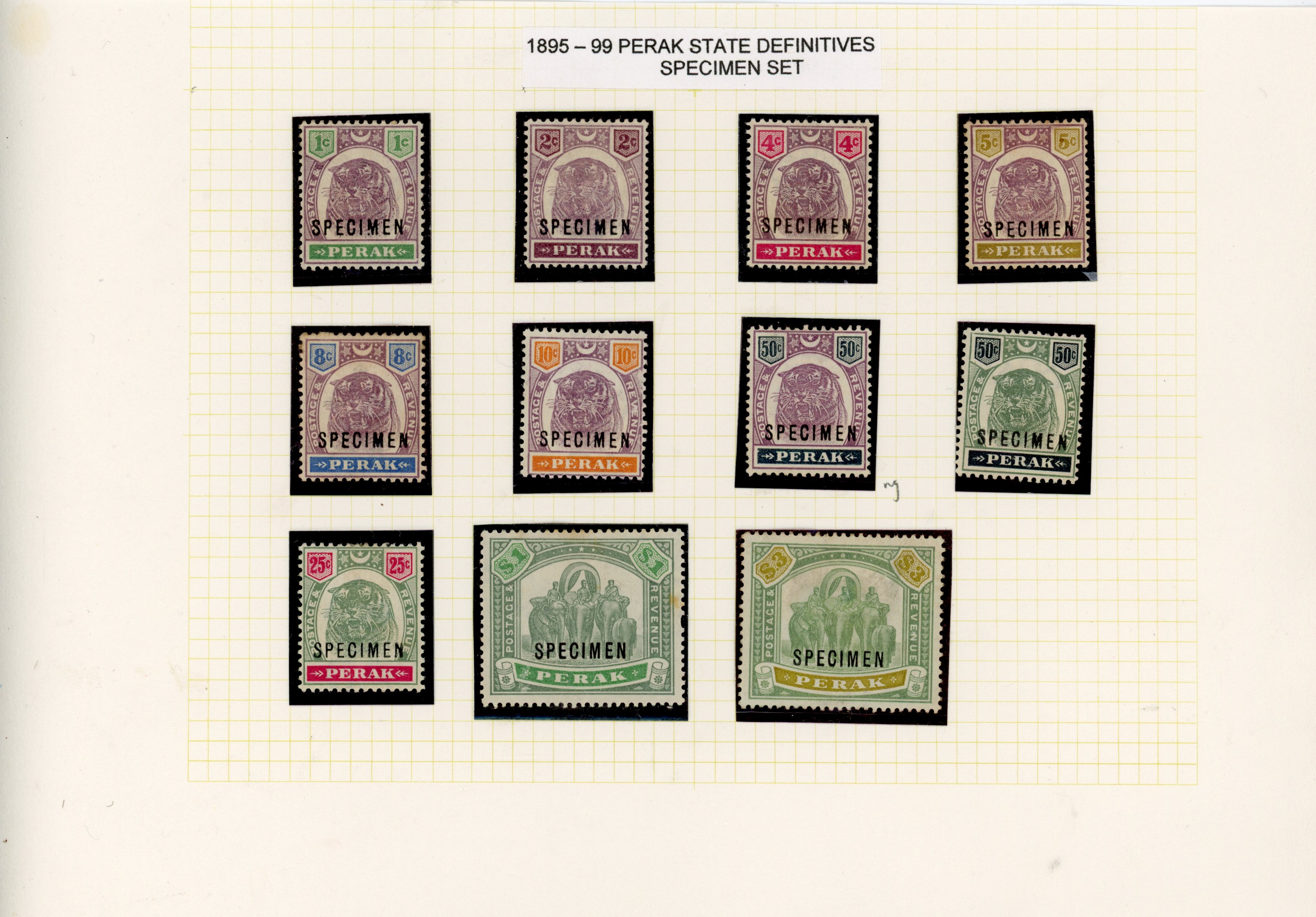 Malaya Perak collection mint