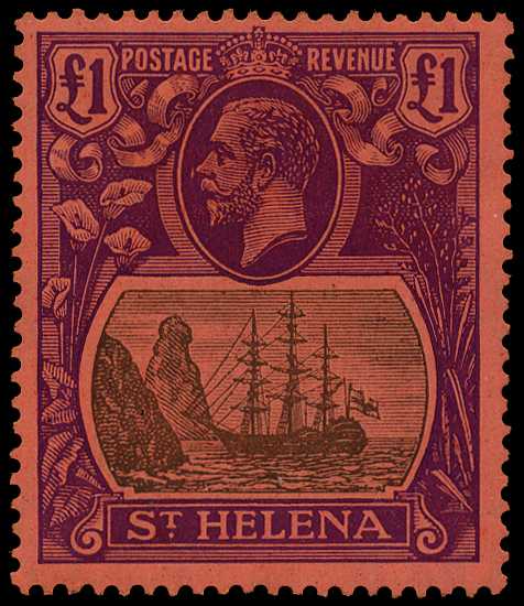1922-37 MCA £1 grey and purple on red...