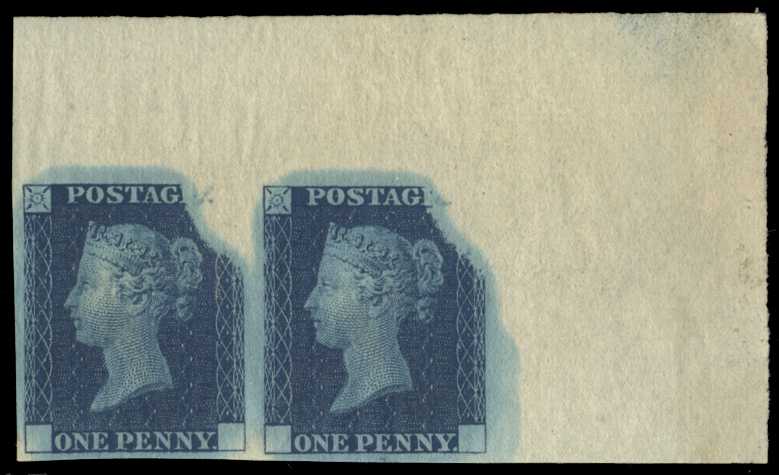 1840 1d Rainbow trial (State 3b). Superb...