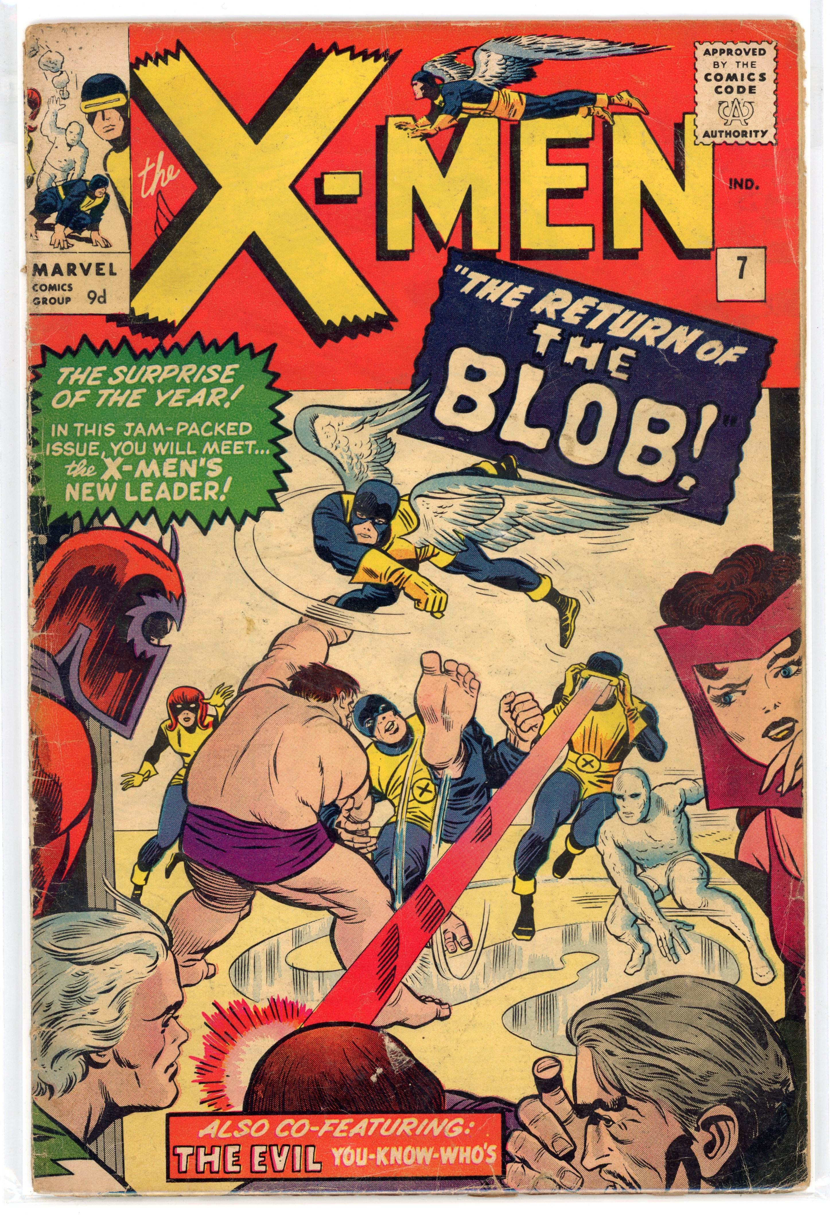 X-Men #7 1st Appearance of Cerebro & 2nd Appearance of the Blob (Marvel Comics, 1964)