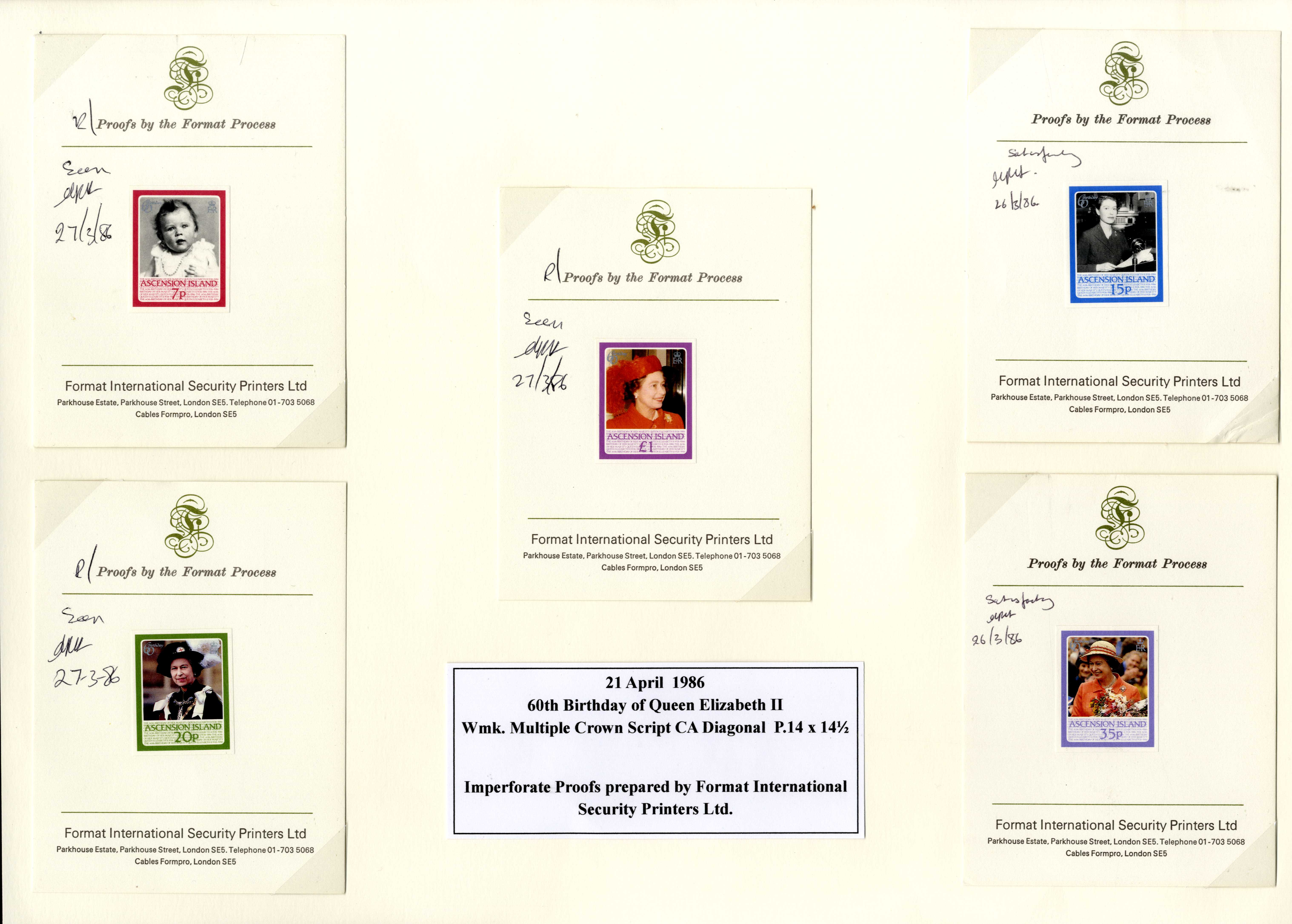 Ascension SG 397-401 proofs