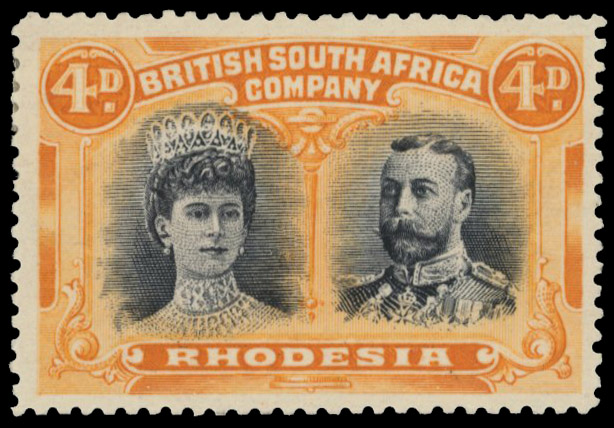 4d greenish black and orange SG 138 variant, position 2 gash in ear mint