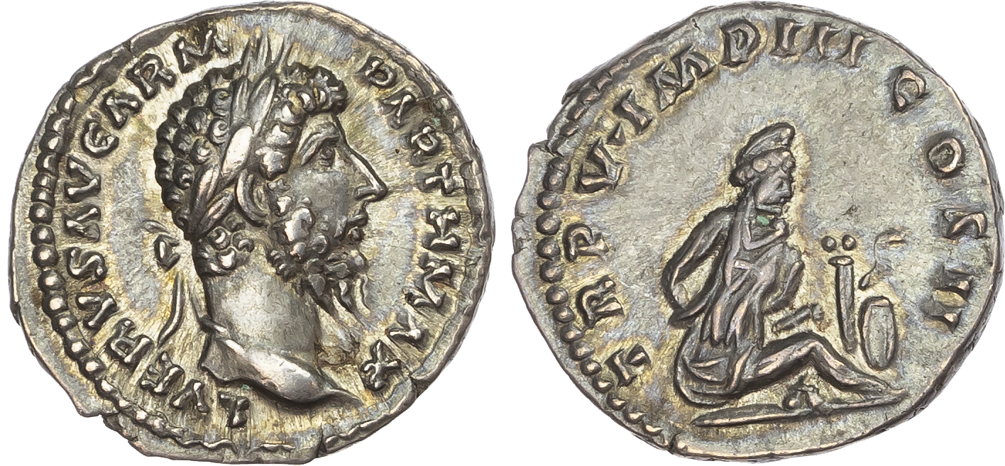 Lucius Verus (AD 161-169) AR Denarius, Rome, AD 165, 3.38g.