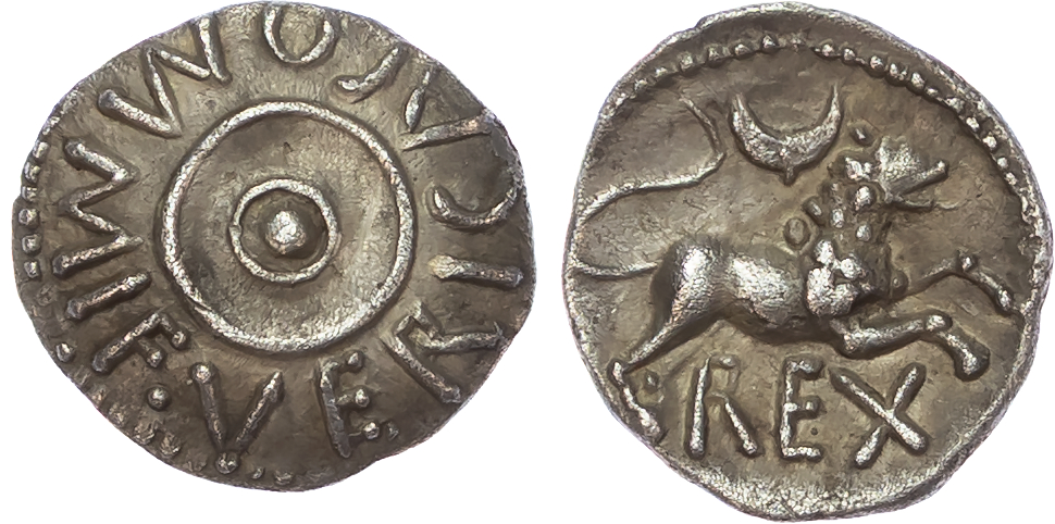 Atrebates & Regini, Verica (c. AD 10-40) AR Unit, ‘Verica King’ type, 1.31g. 
