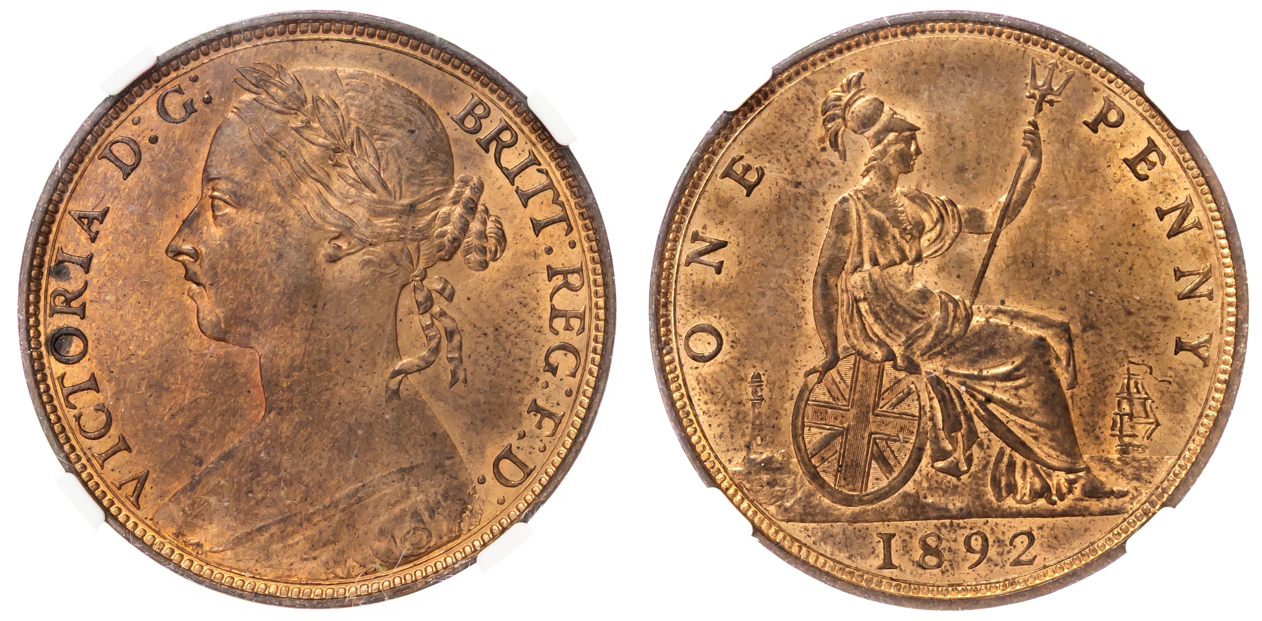 Victoria (1837-1901), Penny, 1892. 