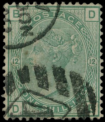 Great Britain 1867 Copestake, Moore, Crampton & Co London official underprint DLR type 15 PP45a