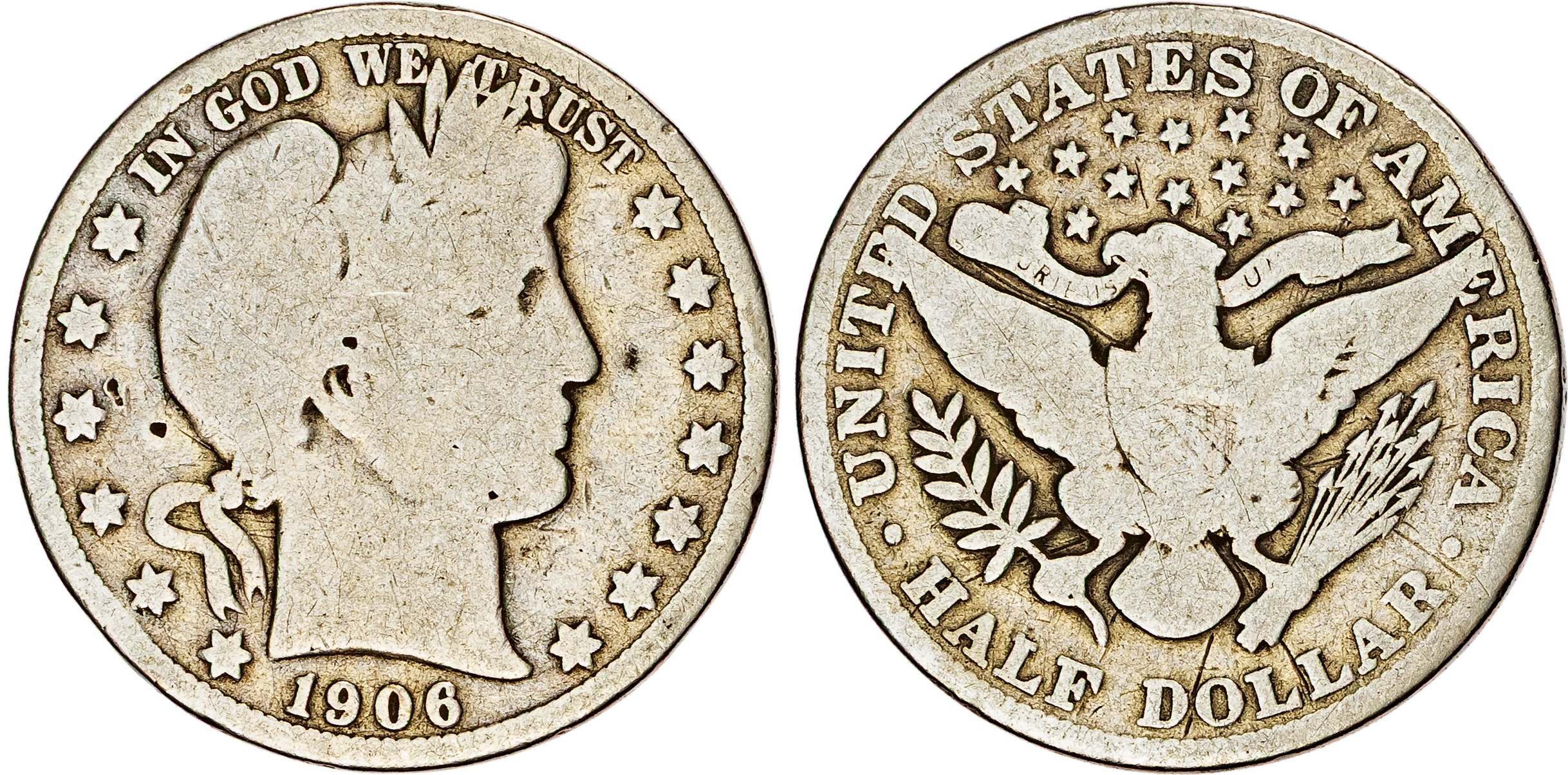 USA, silver Barber Half Dollars (3)