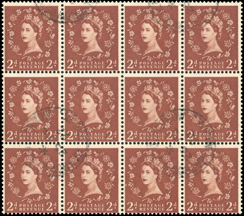 GB 1957-72 Dollis Hill trials 2d block used