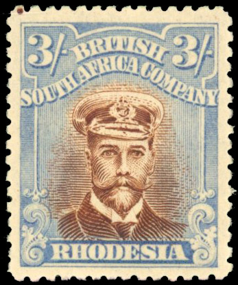Rhodesia 3/- SG 274c the 'Mustard' mint