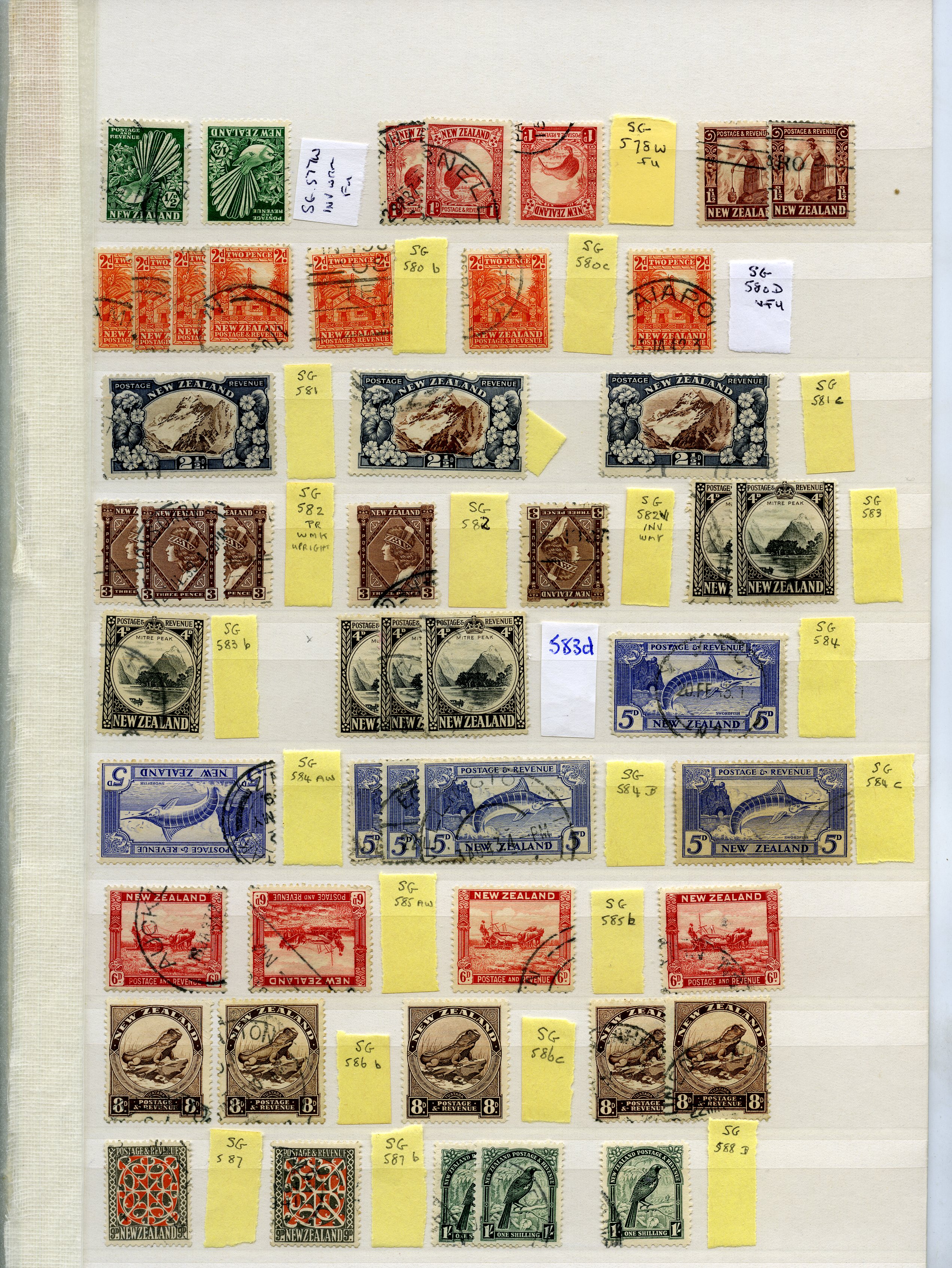 1936-42 Multiple watermark Pictorials...