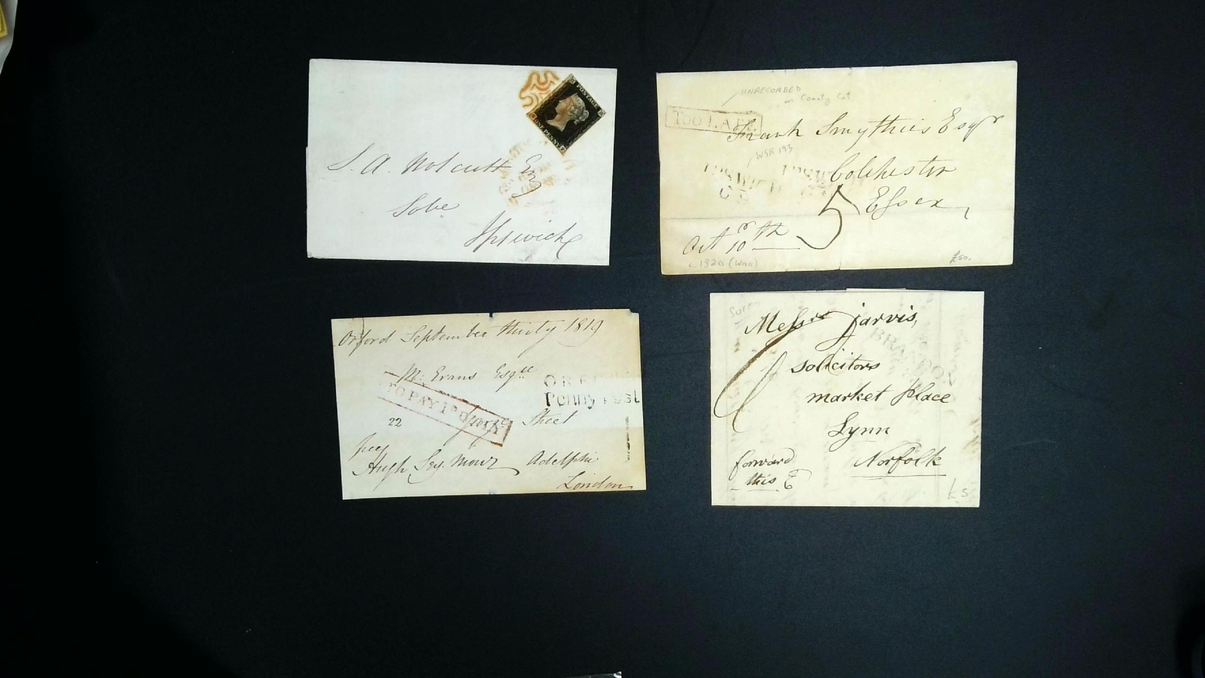 POSTAL HISTORY: SUFFOLK: balance of...