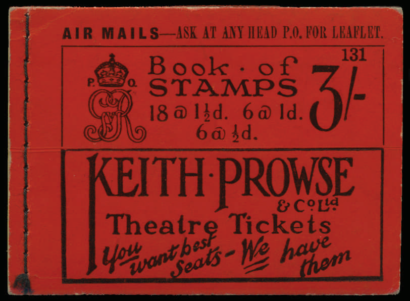 SGBB24 1924 3s Booklet (Edition No.131).