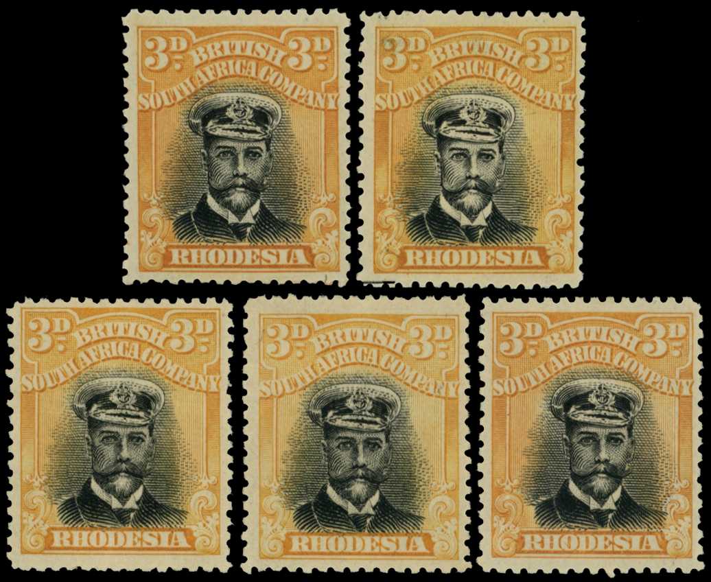 1918-21 3d Head Die IIIB, perf 14, toned...