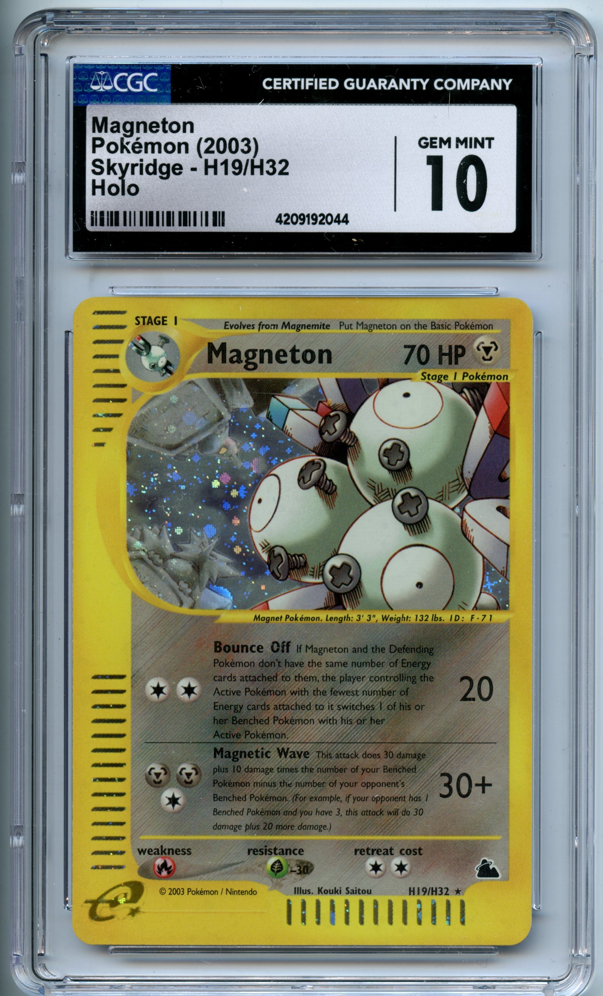 Pokemon TCG - Magneton HOLO - Skyridge - CGC 10