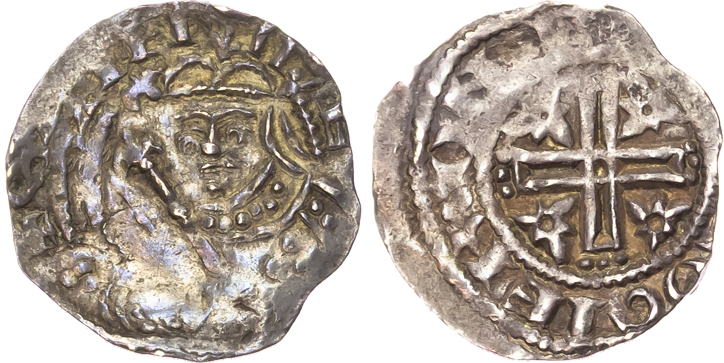 Stephen (1135-1154) Penny, Voided Cross and Mullets type, Canterbury mint, moneyer Rogier.