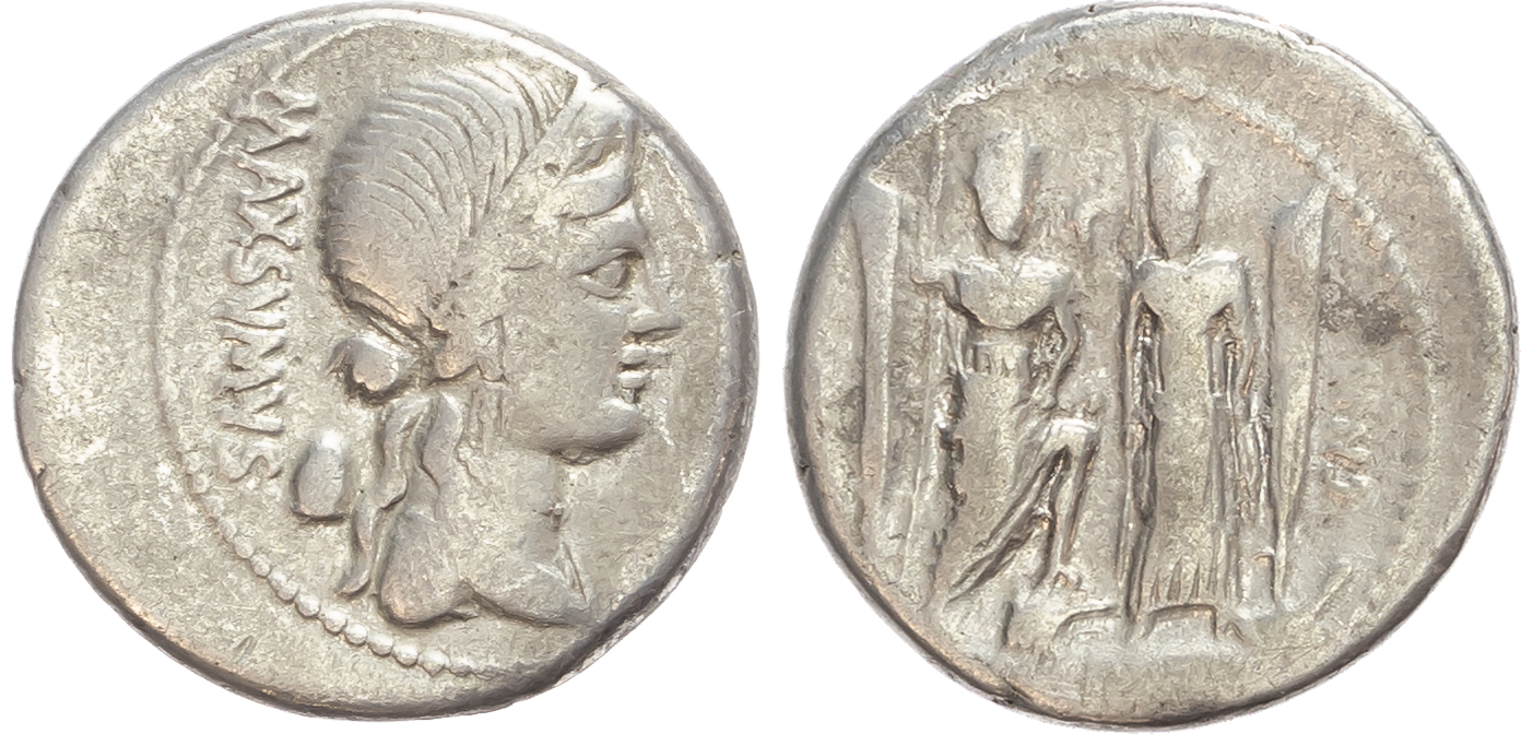 Cn. Egnatius Maxsumus (75 BC), AR Denarius, Rome, 3.97g. 