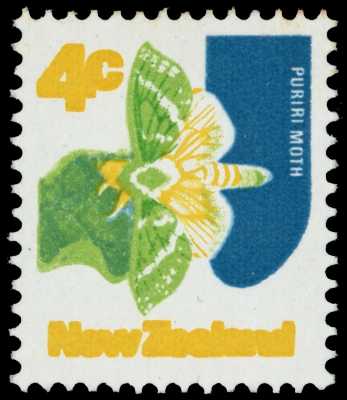 1973-76 4c Charagia virescens (moth)...