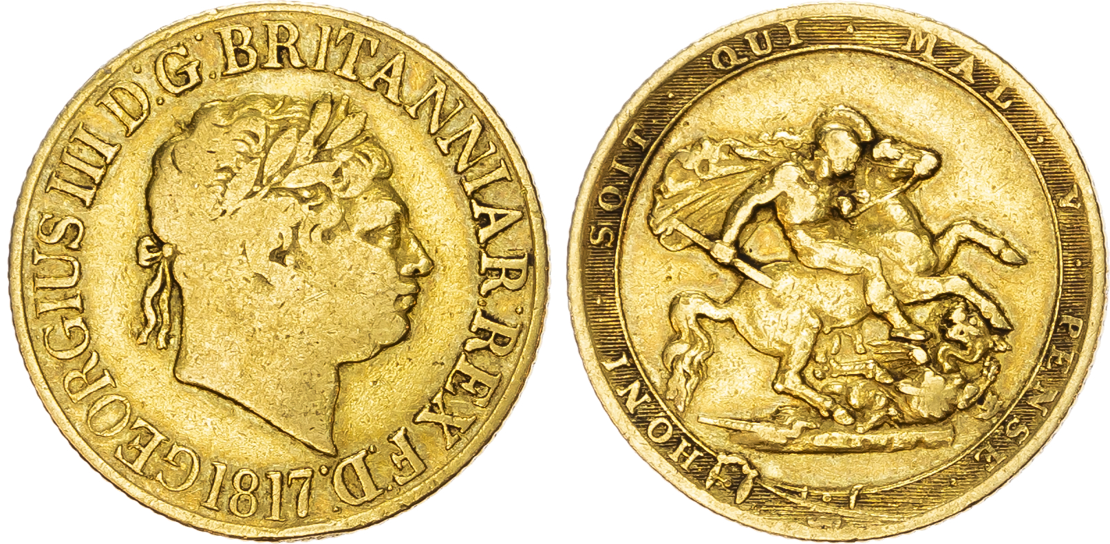 George III (1760-1820) Sovereign, 1817, New Coinage.