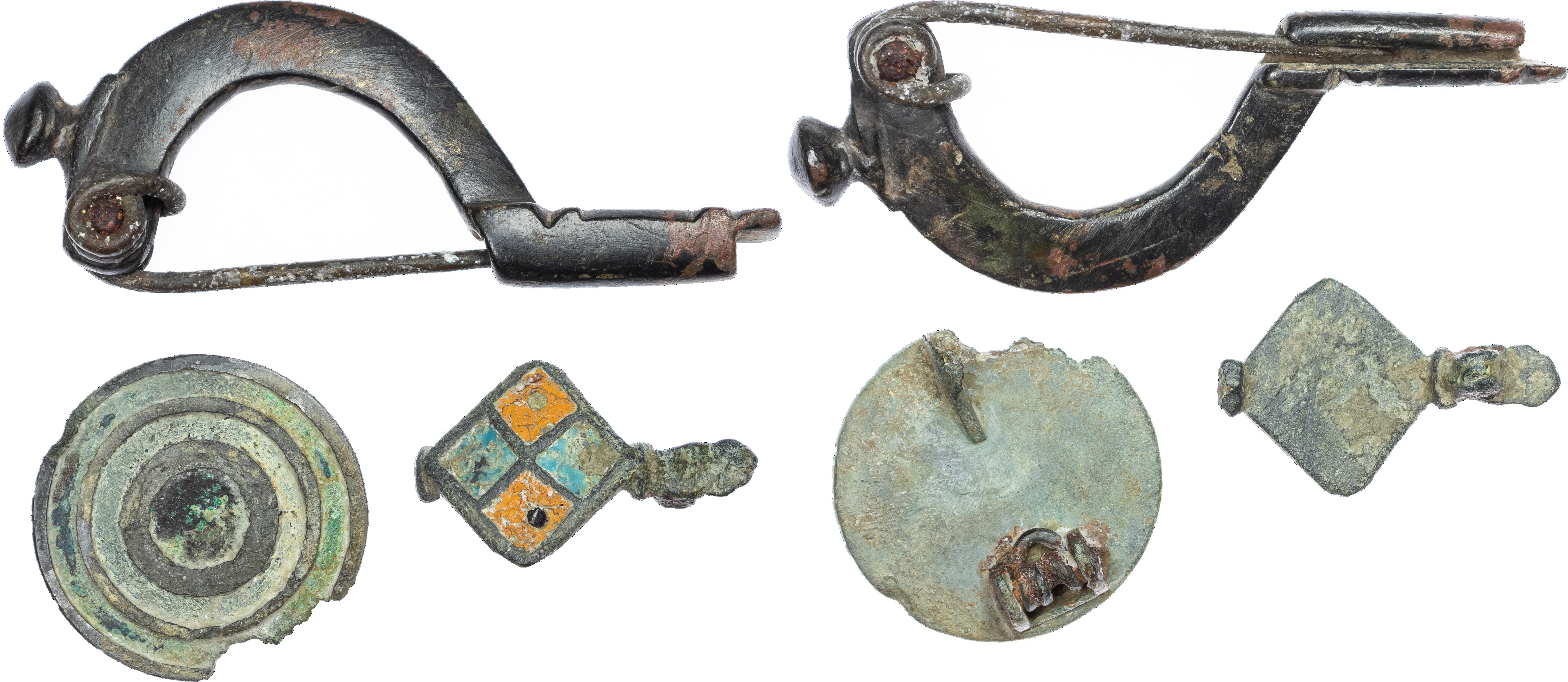 Roman (c. 2nd‑3rd Centuries AD) Damaged Fibulae (x3)