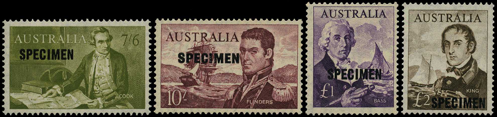 1963-65 Navigators set four optd 'SPECIMEN'...