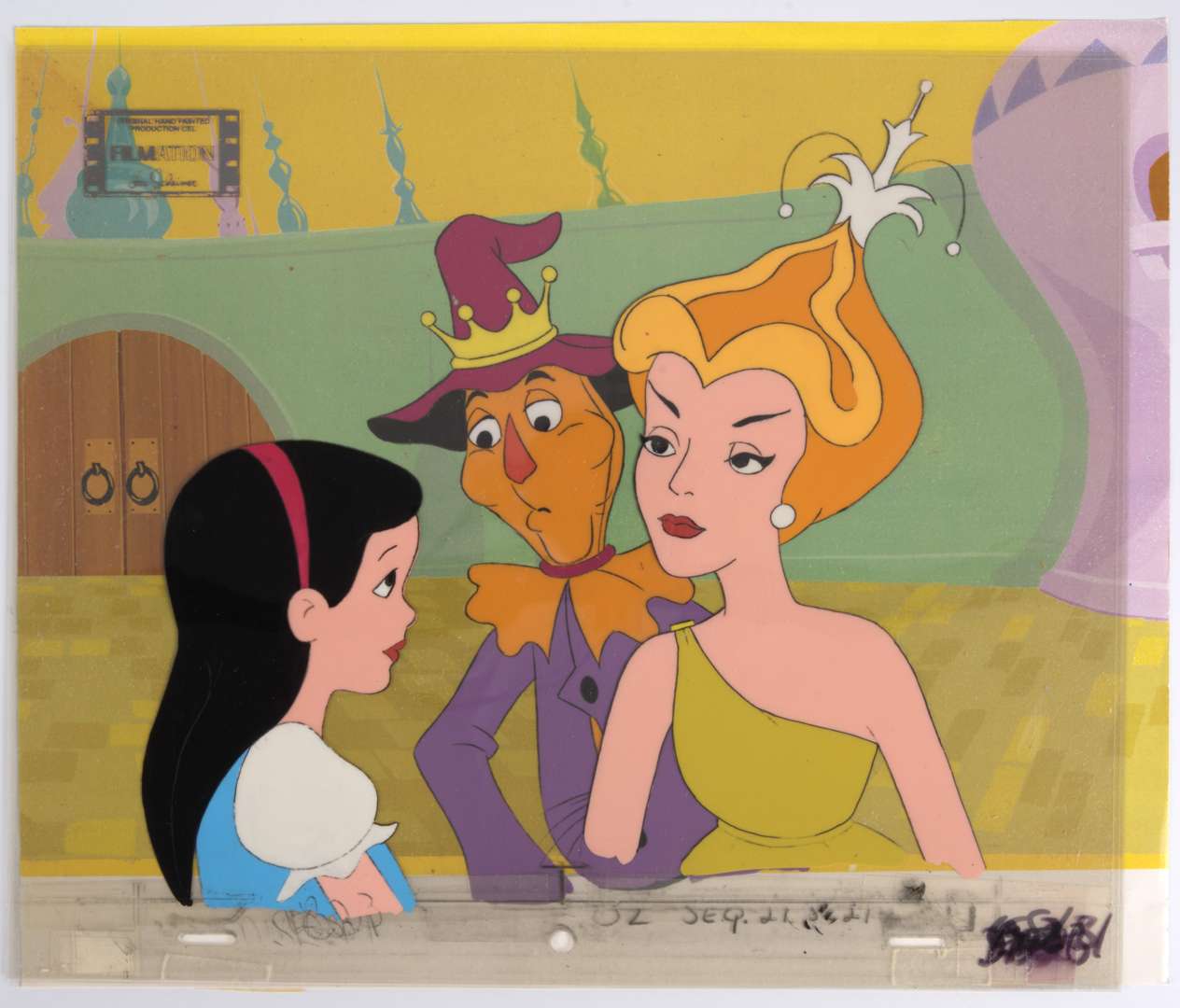 Journey Back To Oz Original Dorothy, Scarecrow and Glinda Production Cel (Filmation, 1972) Total 2