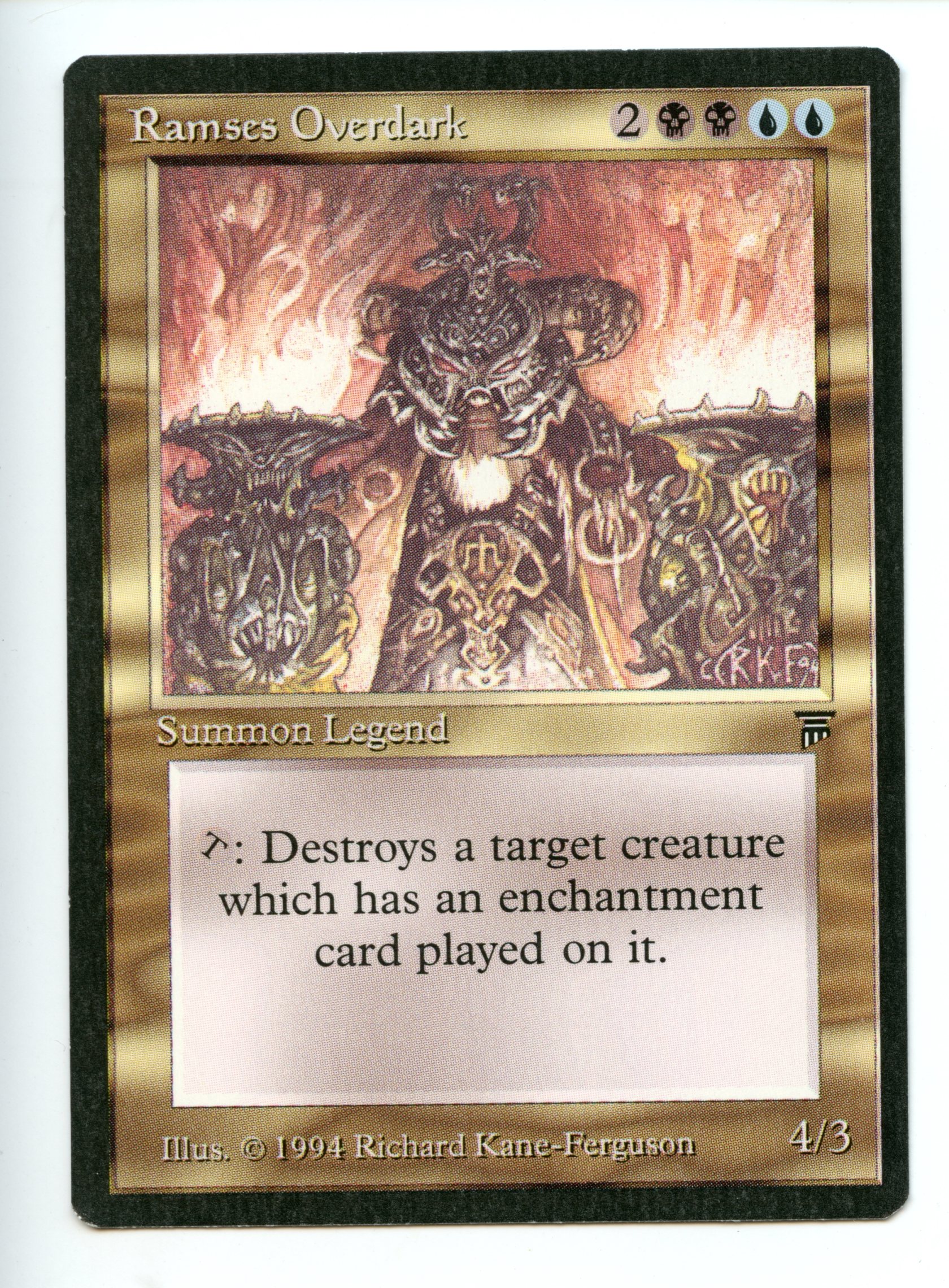 Magic The Gathering - Ramses Overdark - Legends - Lightly Played Condition