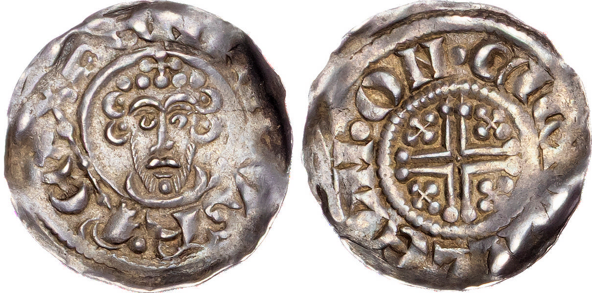 John (1199-1216), AR Penny, Short Cross Coinage, Class 5b2, Chichester, Willelm as moneyer.