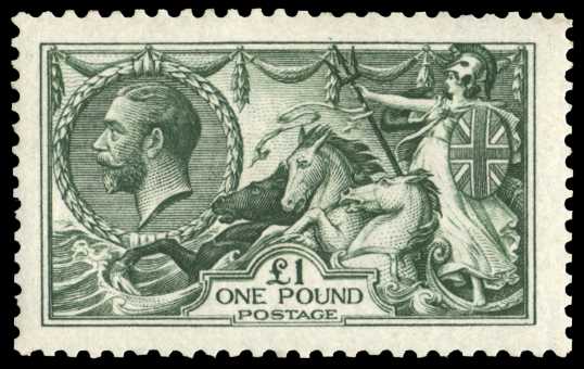 1913 £1 Green. Very fine well centred...