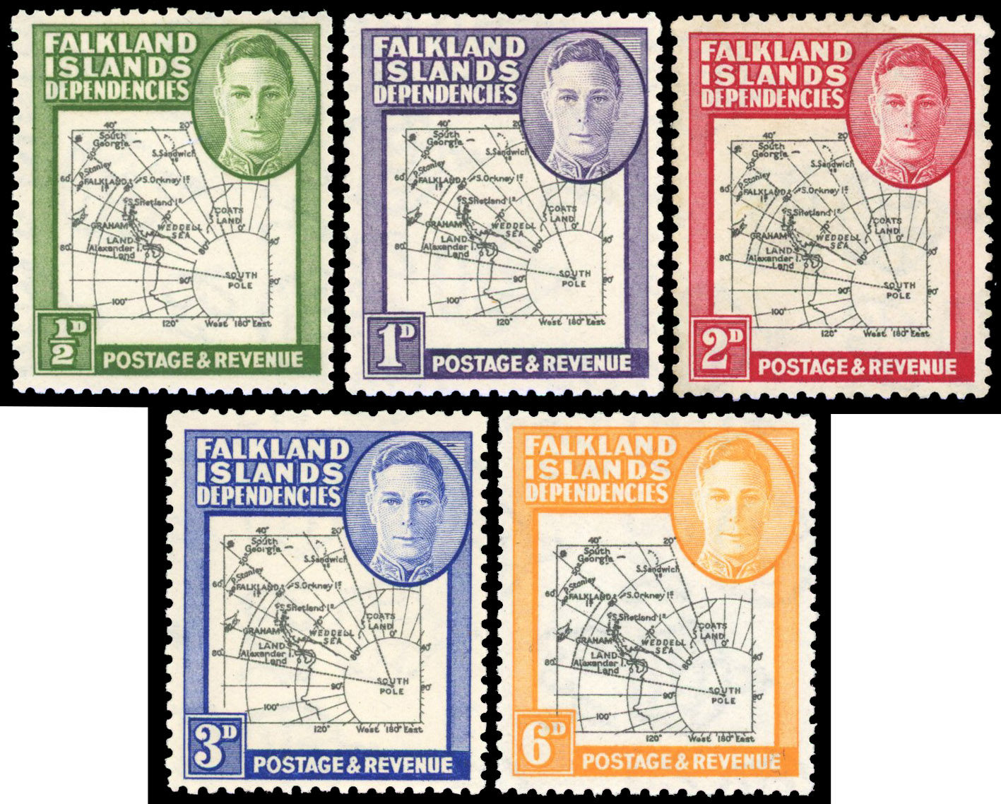 FID SG G1aa-6aa extra island set mint
