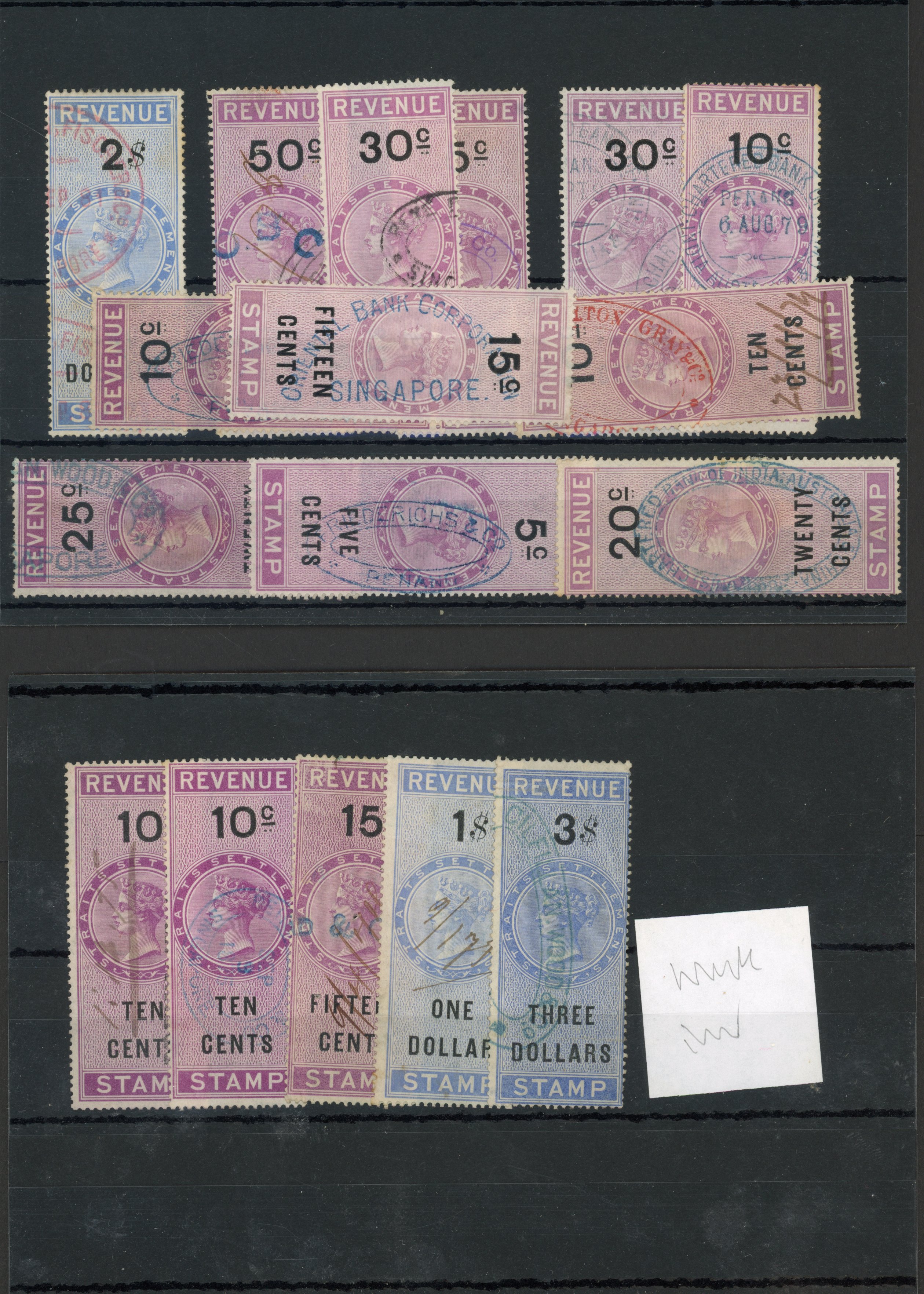 Straits Revenue 1873-81 specialised collection
