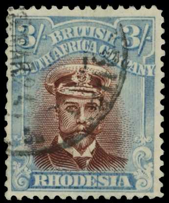 1918-21 3/- Head Die IIIB, perf 14, toned...