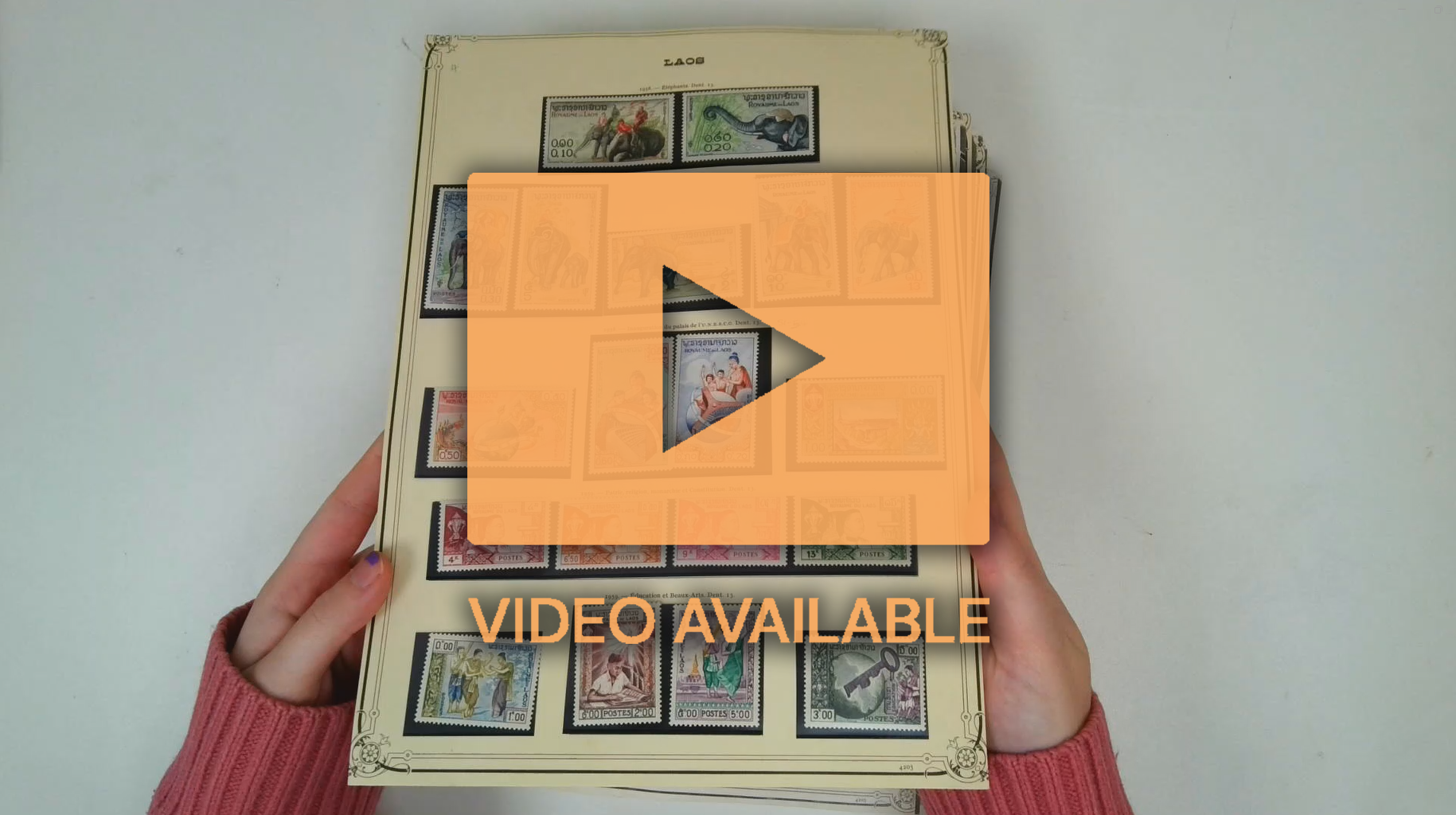 Laos collection 1951-75 unused collection on pages