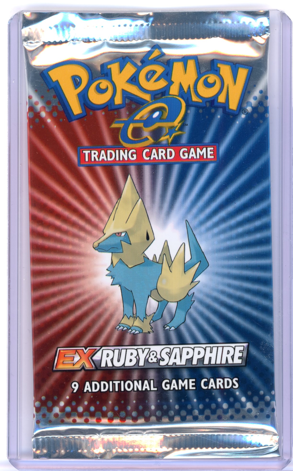 EX Ruby & Sapphire Sealed Booster Pack - Manectric Artwork (17.43g)