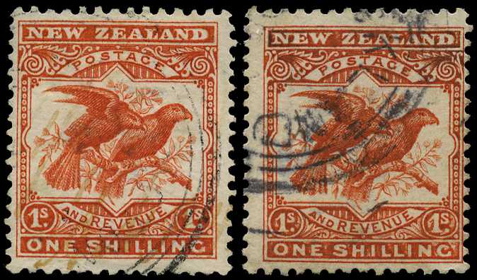 1907-8 Cowan paper 1/- deep orange-brown,...