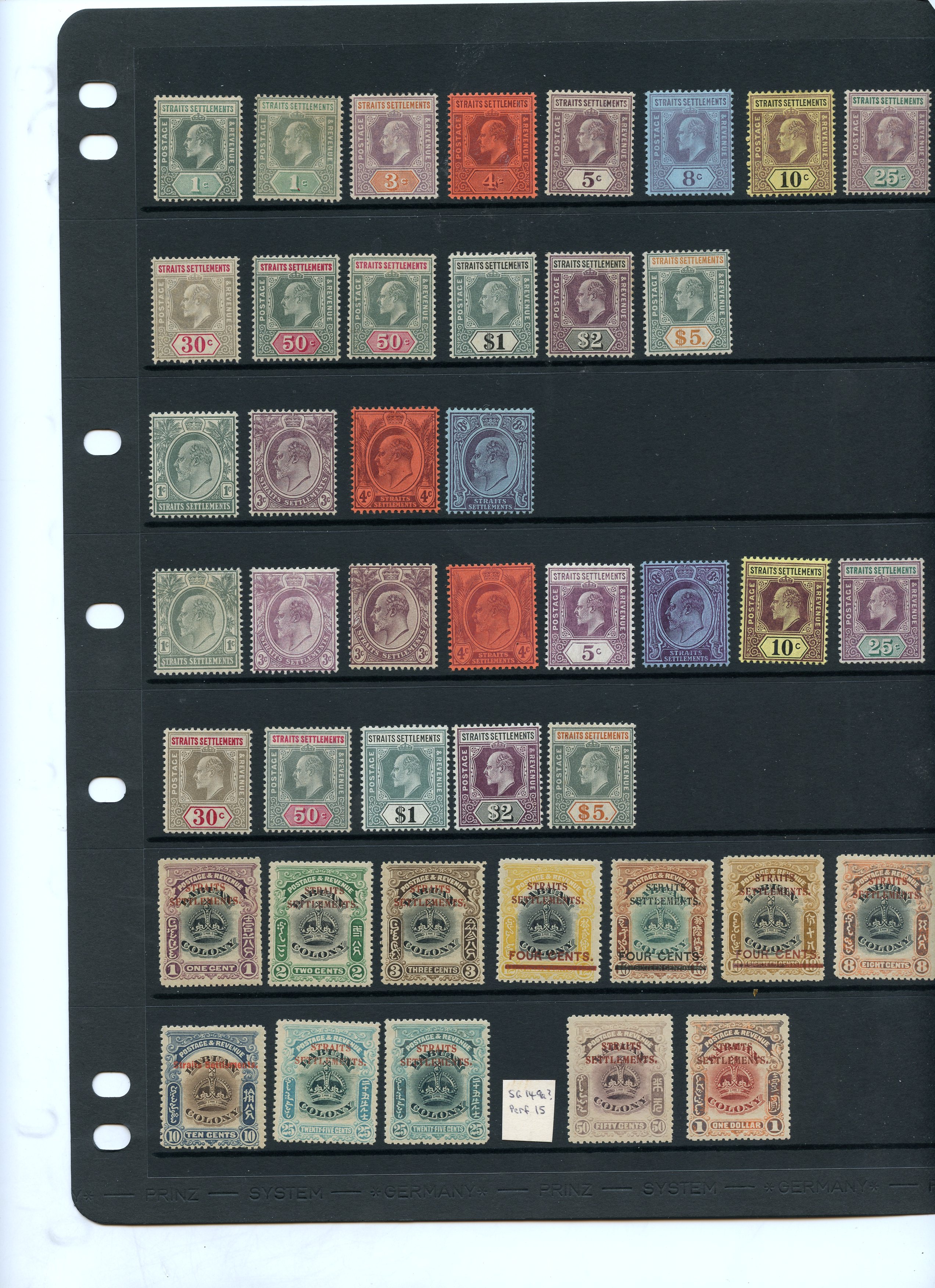Straits Settlements 1902-37 collection...