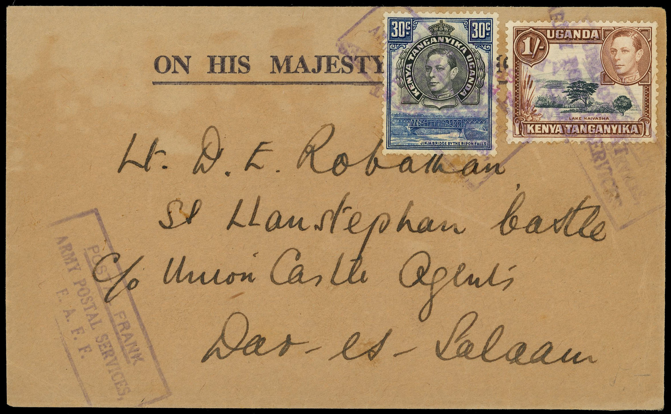 KUT Army Postal Services cover