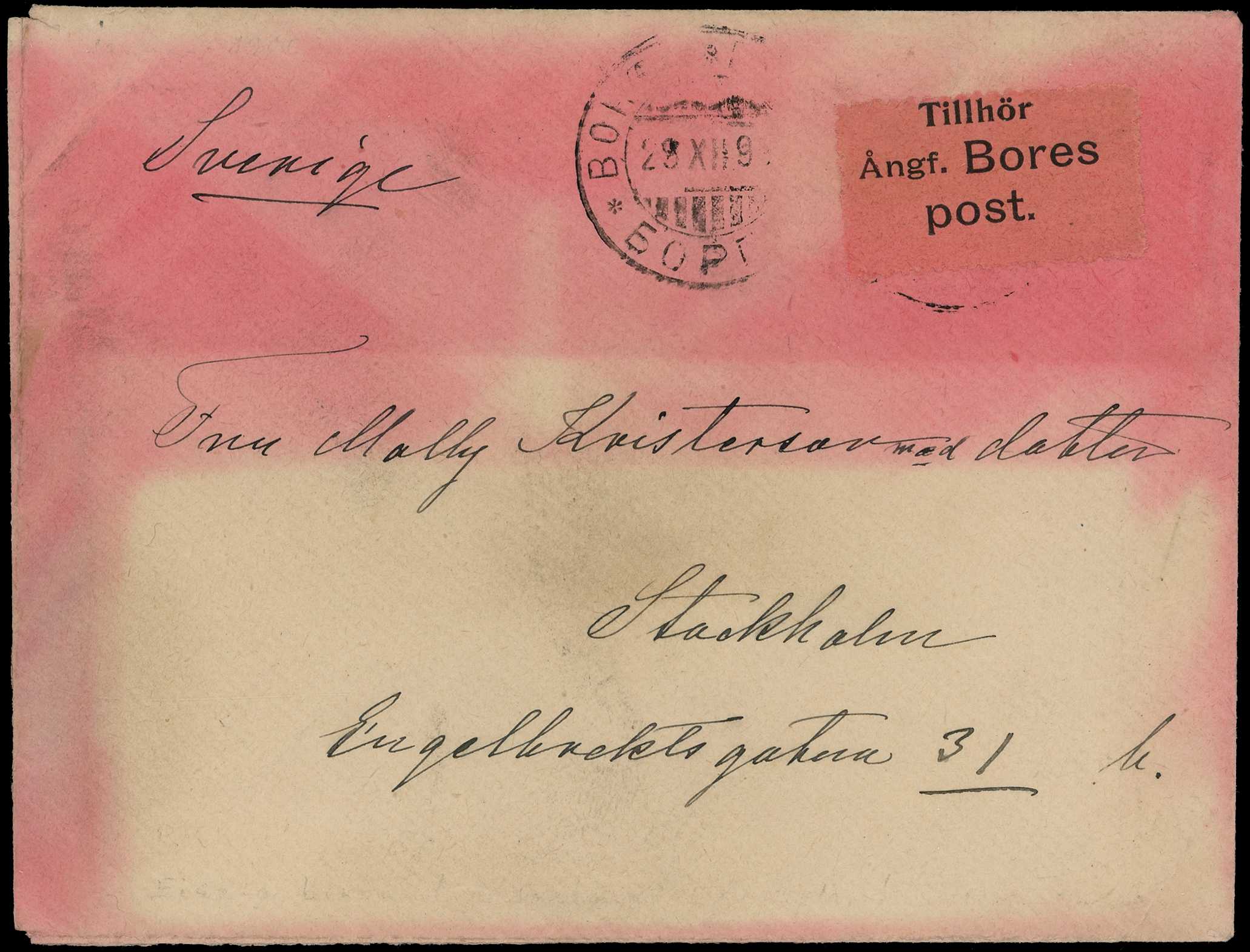 Finland: 1899 envelope to Sweden with...