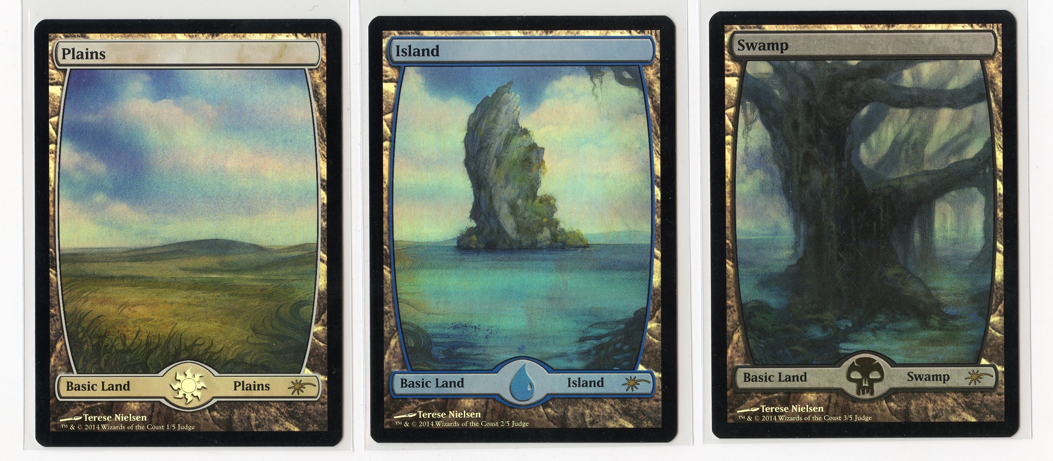 Terese Nielson Judge Rewards Basic Lands Set 