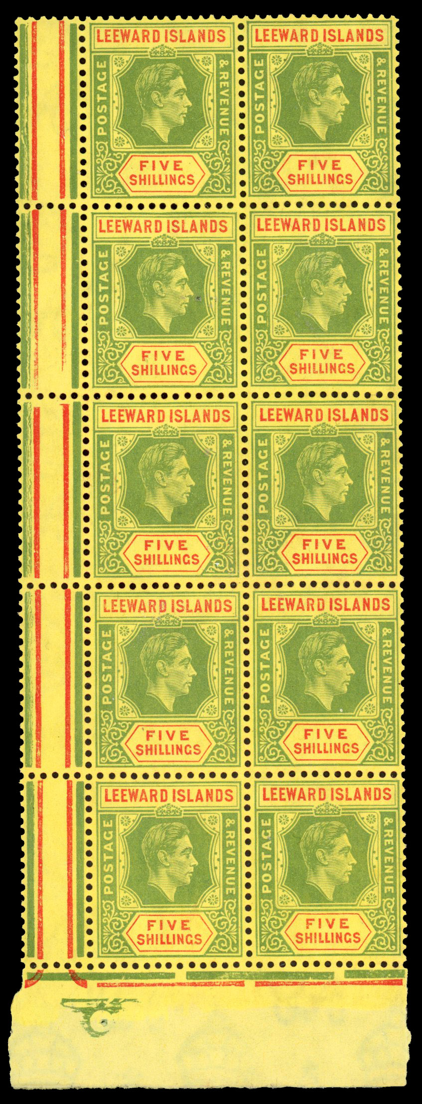 Leeward Islands SG 112 block mint