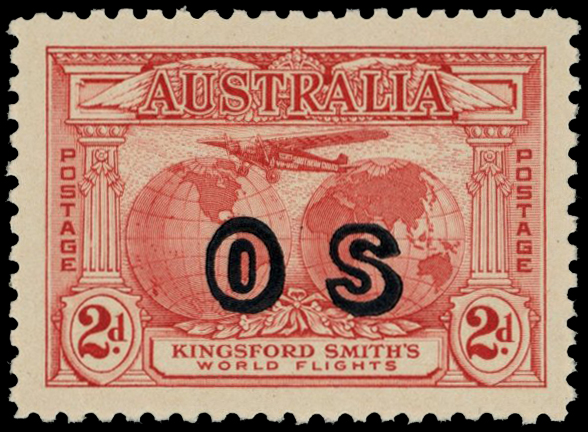 1931 2d rose-red overprinted 'OS' fine...