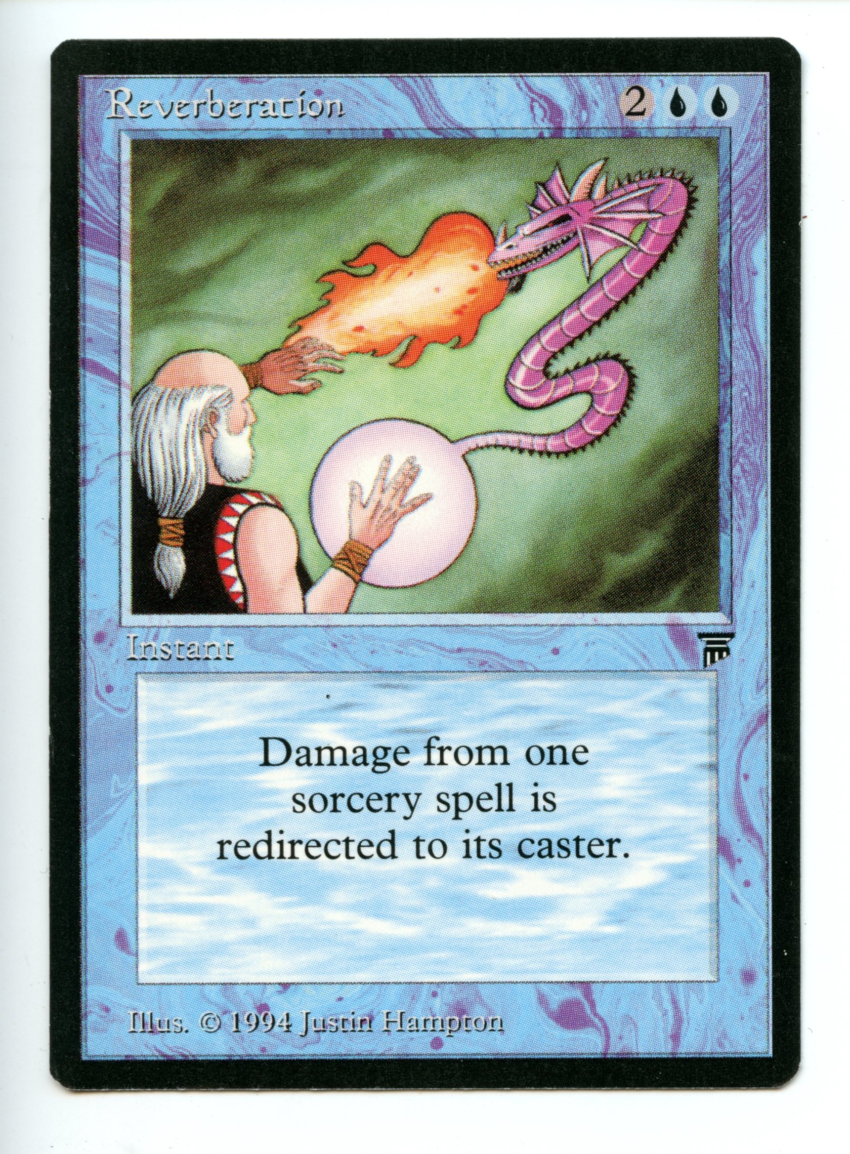 Magic the Gathering - Reverberation  - Legends - Moderately Played