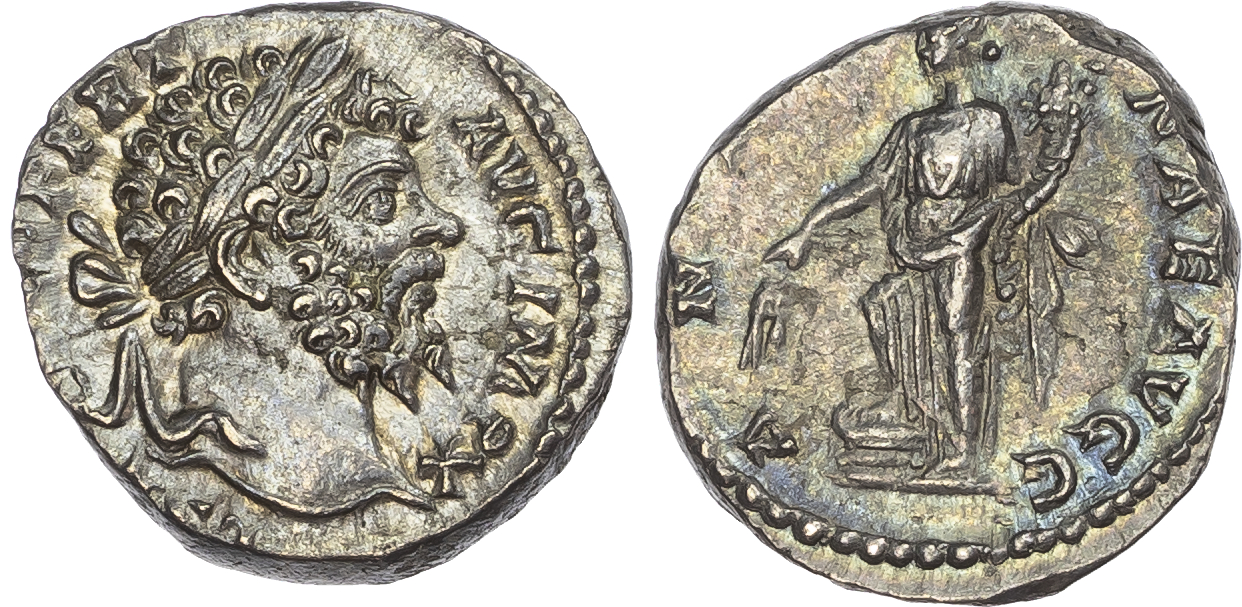 Septimius Severus (AD 193-211) AR Denarius, Emesa, AD 194-195, 2.36g. 